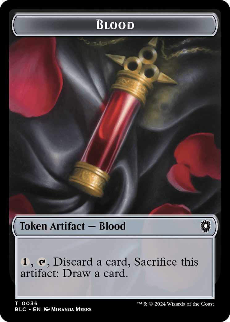 Spider // Blood Double-Sided Token [Bloomburrow Commander Tokens] MTG Single Magic: The Gathering  | Multizone: Comics And Games