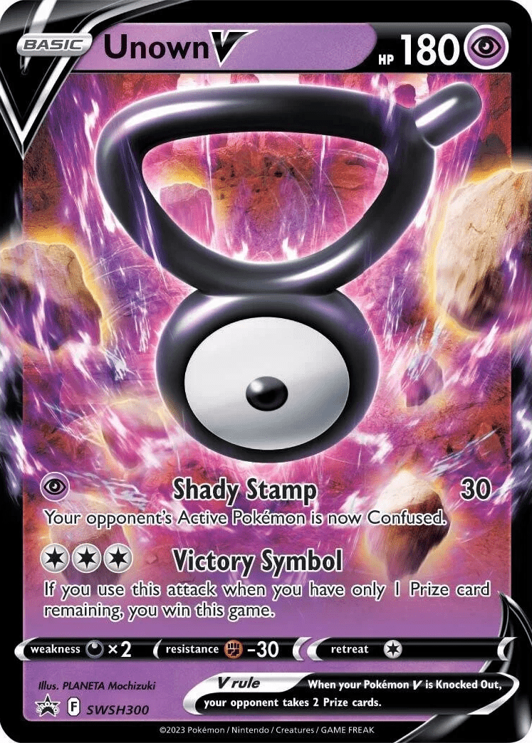 Unown V (SWSH300) [Sword & Shield: Black Star Promos] Pokemon Single Pokémon  | Multizone: Comics And Games