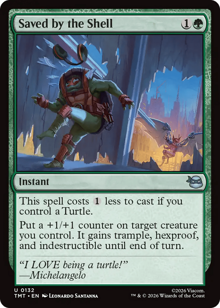 Saved by the Shell [Teenage Mutant Ninja Turtles] MTG Single Magic: The Gathering  | Multizone: Comics And Games