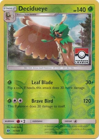 Decidueye (11/149) (League Promo) [Sun & Moon: Base Set] Pokemon Single Pokémon  | Multizone: Comics And Games
