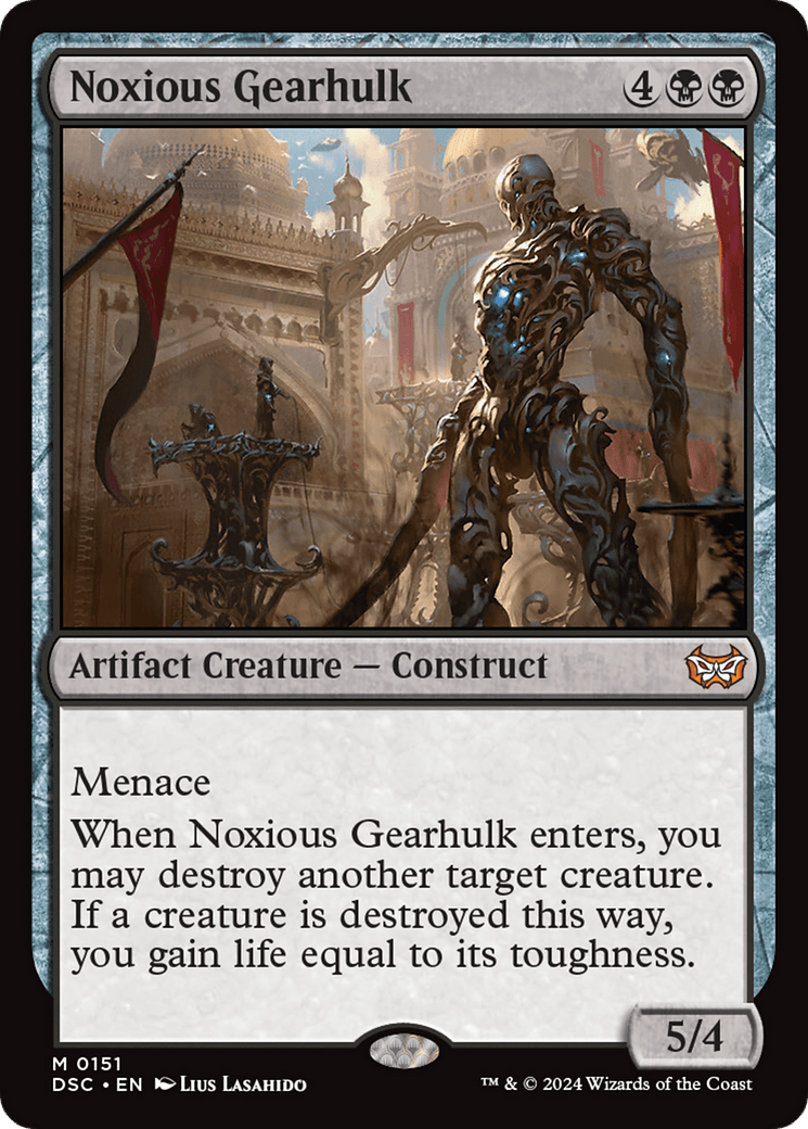 Noxious Gearhulk [Duskmourn: House of Horror Commander] MTG Single Magic: The Gathering  | Multizone: Comics And Games