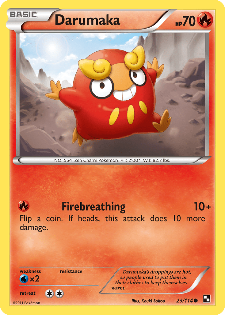 Darumaka (23/114) [Black & White: Base Set] Pokemon Single Pokémon  | Multizone: Comics And Games