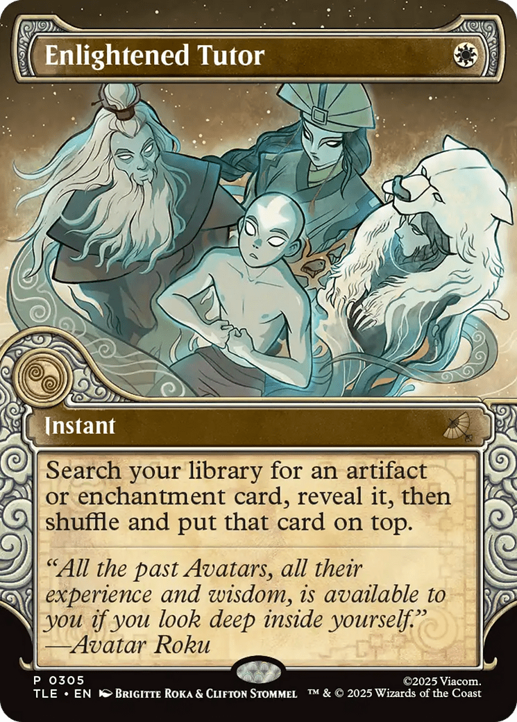 Enlightened Tutor (Showcase) [Avatar: The Last Airbender: Eternal-Legal] MTG Single Magic: The Gathering  | Multizone: Comics And Games