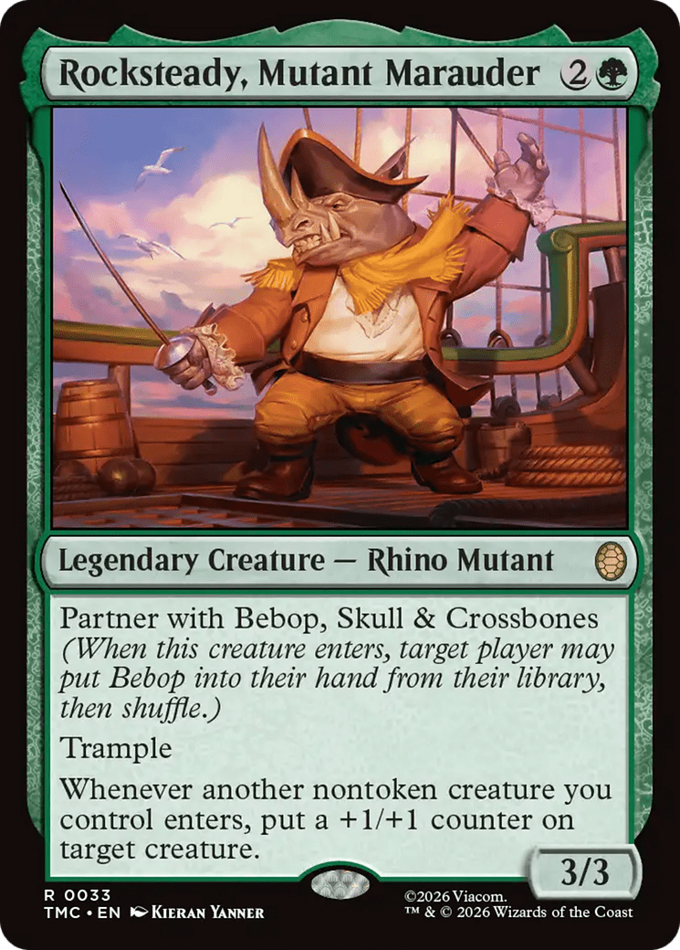 Rocksteady, Mutant Marauder [Teenage Mutant Ninja Turtles Commander] MTG Single Magic: The Gathering  | Multizone: Comics And Games
