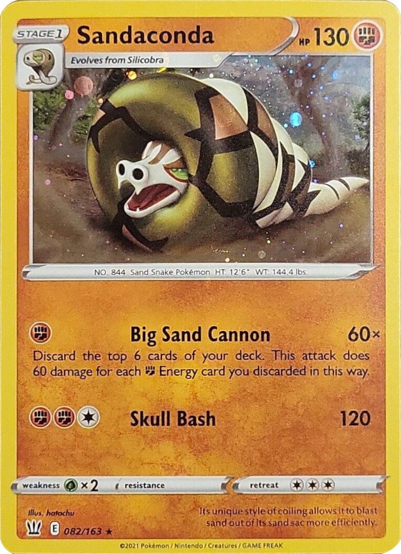 Sandaconda (082/163) (Cosmos Holo) [Sword & Shield: Battle Styles] Pokemon Single Pokémon  | Multizone: Comics And Games