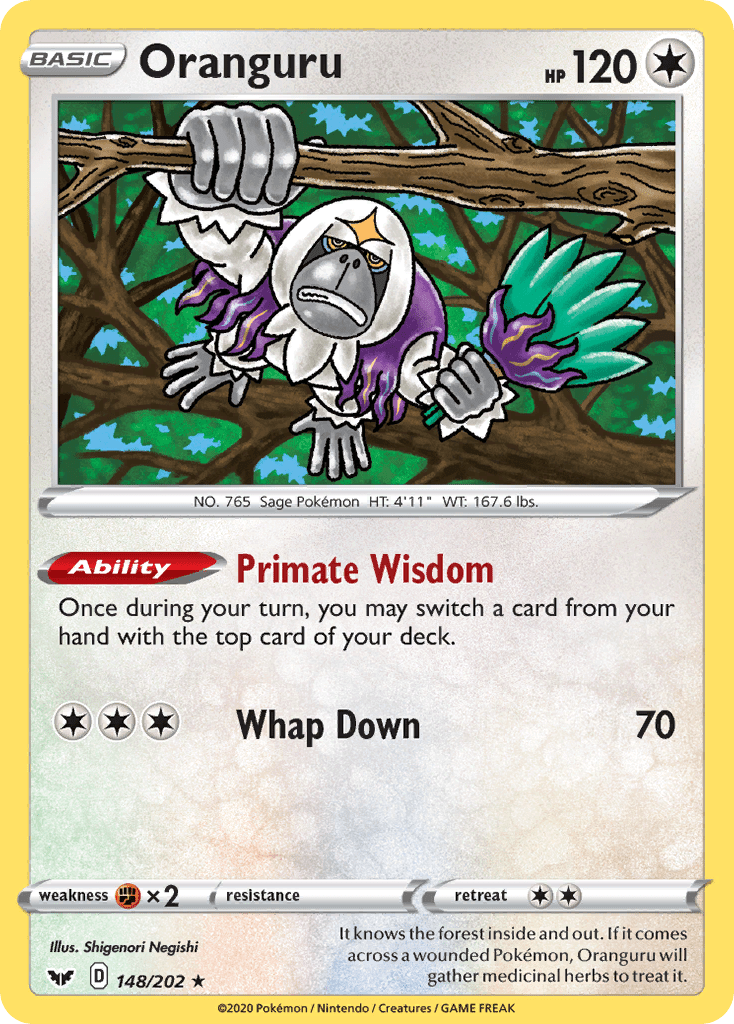 Oranguru (148/202) [Sword & Shield: Base Set] Pokemon Single Pokémon  | Multizone: Comics And Games