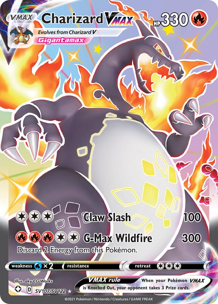Charizard VMAX (SV107/SV122) [Sword & Shield: Shining Fates] Pokemon Single Pokémon  | Multizone: Comics And Games