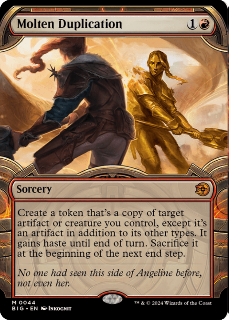 Molten Duplication (Showcase) [Outlaws of Thunder Junction: The Big Score] MTG Single Magic: The Gathering  | Multizone: Comics And Games