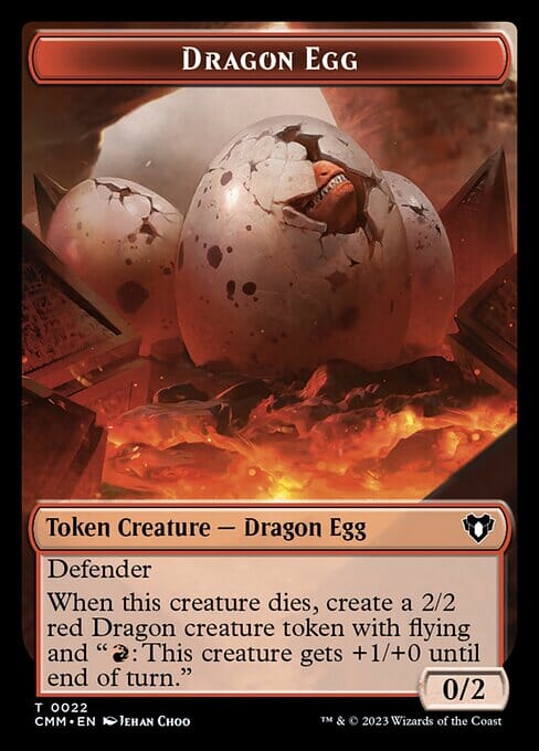 Treasure // Dragon Egg Double-Sided Token [Commander Masters Tokens] MTG Single Magic: The Gathering  | Multizone: Comics And Games