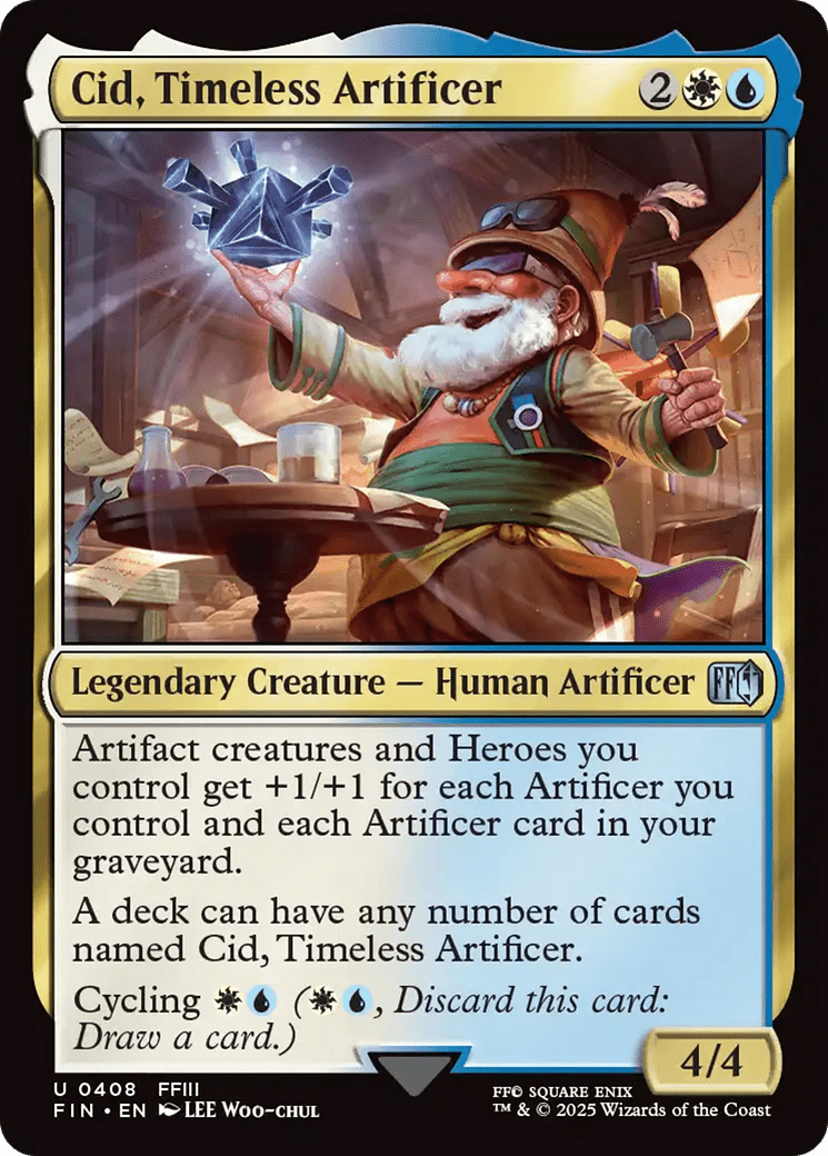 Cid, Timeless Artificer (0408) [FINAL FANTASY] MTG Single Magic: The Gathering  | Multizone: Comics And Games