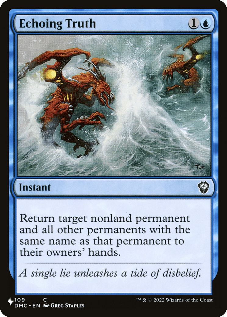Echoing Truth [The List] MTG Single Magic: The Gathering  | Multizone: Comics And Games