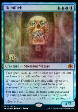 Demilich [Dungeons & Dragons: Adventures in the Forgotten Realms Prerelease Promos] MTG Single Magic: The Gathering  | Multizone: Comics And Games
