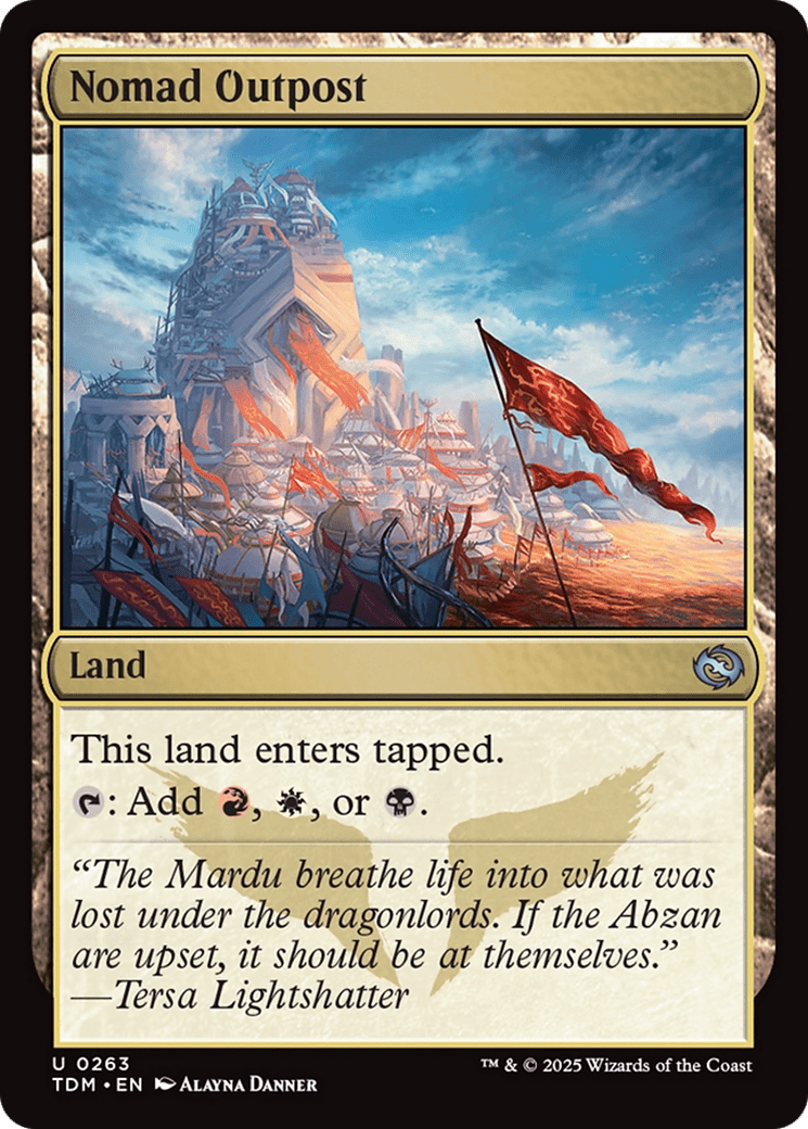Nomad Outpost [Tarkir: Dragonstorm] MTG Single Magic: The Gathering  | Multizone: Comics And Games