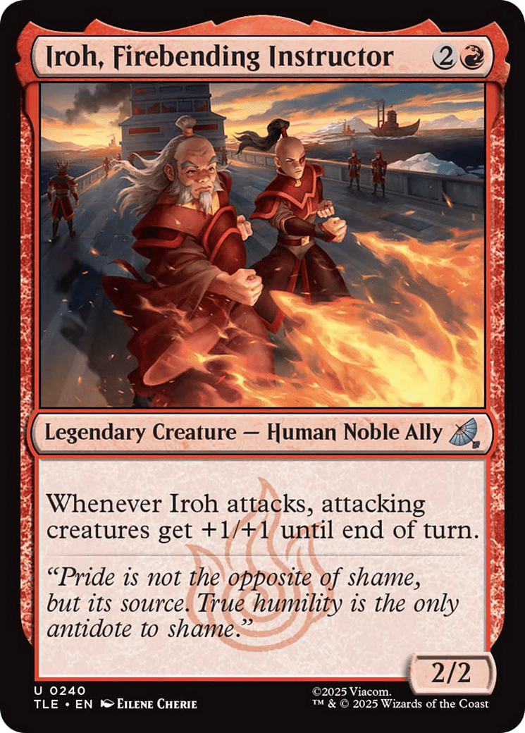 Iroh, Firebending Instructor [Avatar: The Last Airbender: Eternal-Legal] MTG Single Magic: The Gathering  | Multizone: Comics And Games