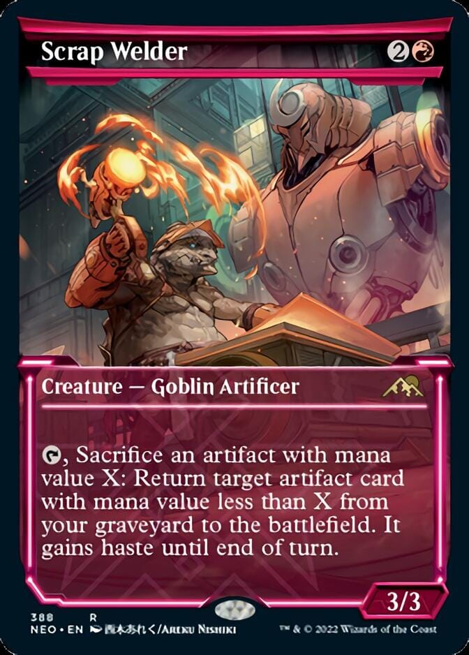 Scrap Welder (Showcase Soft Glow) [Kamigawa: Neon Dynasty] MTG Single Magic: The Gathering  | Multizone: Comics And Games