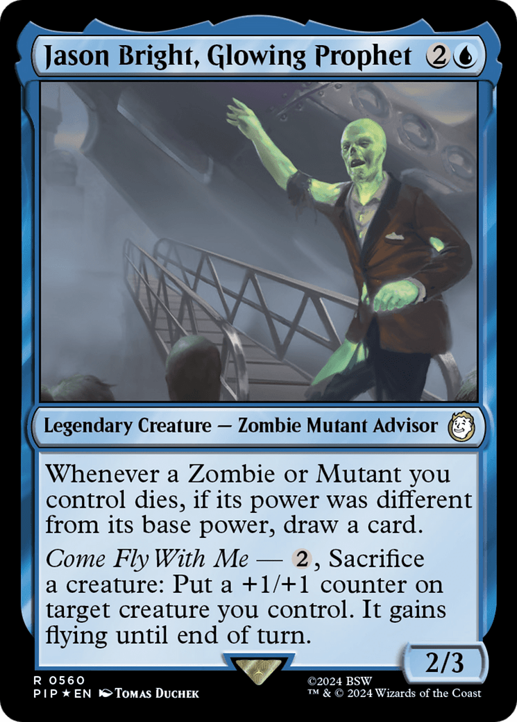 Jason Bright, Glowing Prophet (Surge Foil) [Fallout] MTG Single Magic: The Gathering  | Multizone: Comics And Games