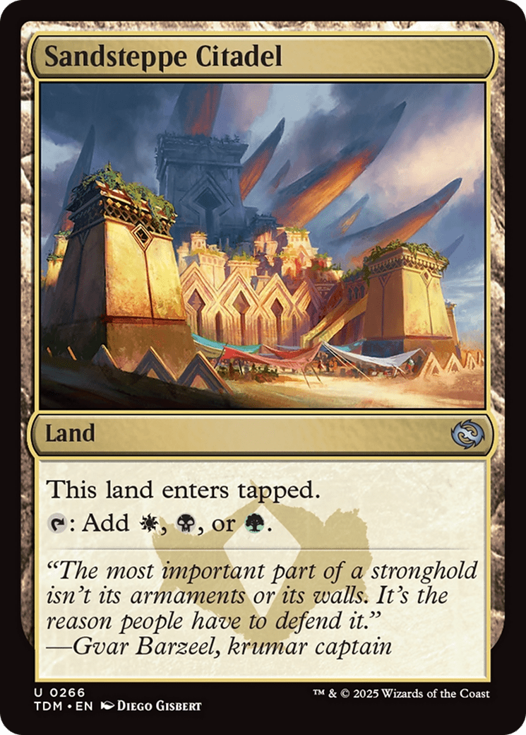 Sandsteppe Citadel [Tarkir: Dragonstorm] MTG Single Magic: The Gathering  | Multizone: Comics And Games