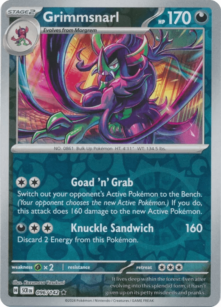 Grimmsnarl (096/142) [Scarlet & Violet: Stellar Crown] Pokemon Single Pokémon  | Multizone: Comics And Games