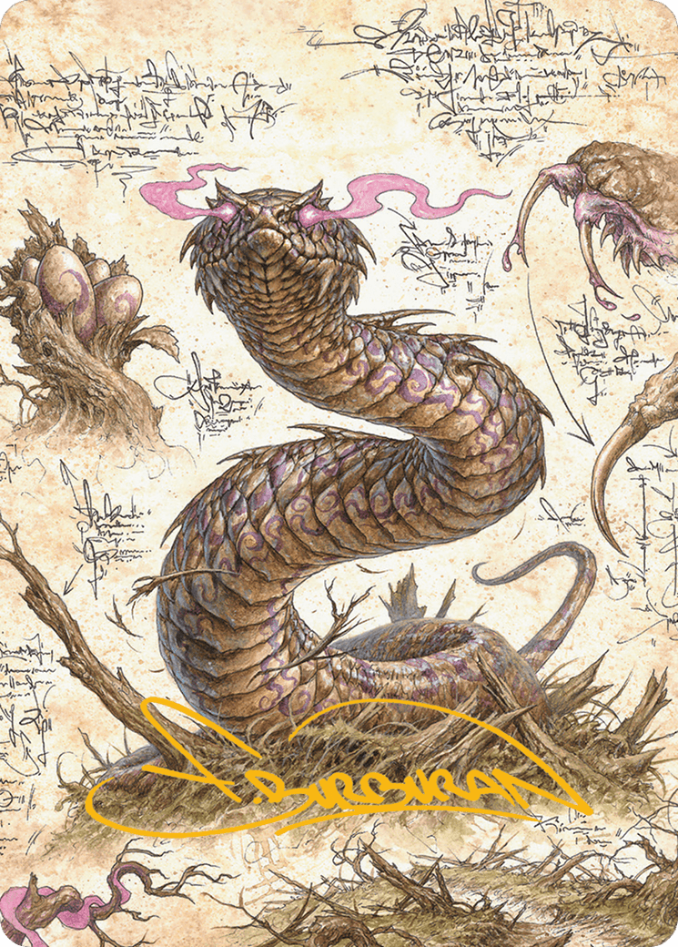 Rottenmouth Viper Art Card (Gold-Stamped Signature) [Bloomburrow Art Series] MTG Single Magic: The Gathering  | Multizone: Comics And Games
