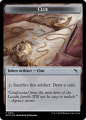 Thopter (0020) // Clue (0018) Double-Sided Token [Murders at Karlov Manor Tokens] MTG Single Magic: The Gathering  | Multizone: Comics And Games