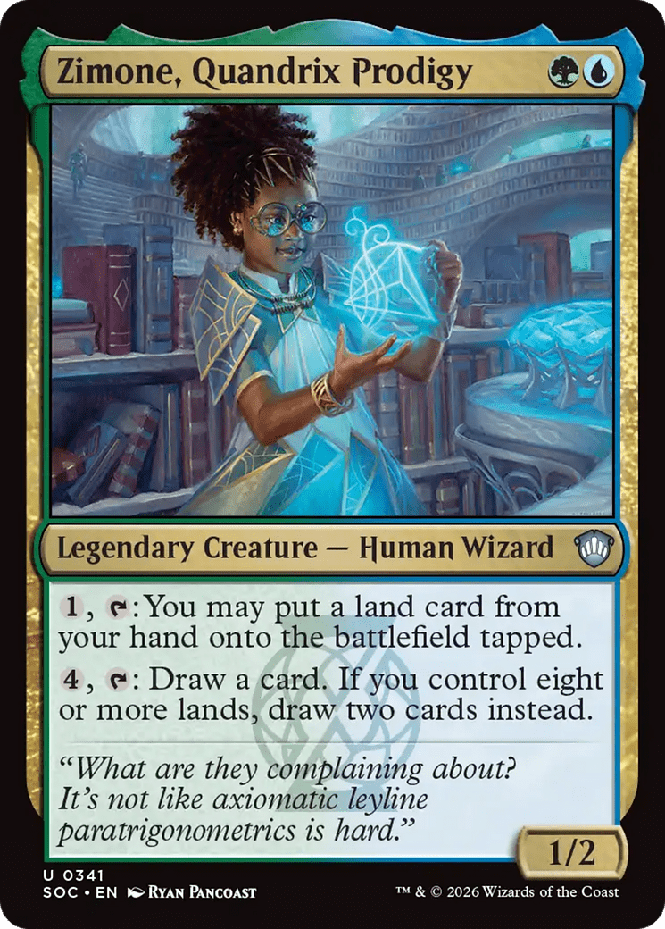 Zimone, Quandrix Prodigy [Secrets of Strixhaven Commander] MTG Single Magic: The Gathering  | Multizone: Comics And Games