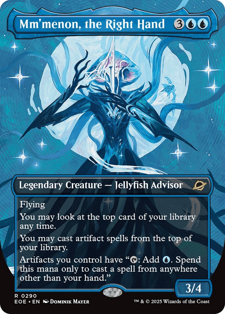 Mm'menon, the Right Hand (Borderless) [Edge of Eternities] MTG Single Magic: The Gathering  | Multizone: Comics And Games