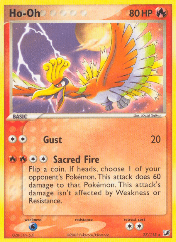 Ho-Oh (27/115) [EX: Unseen Forces] Pokemon Single Pokémon  | Multizone: Comics And Games