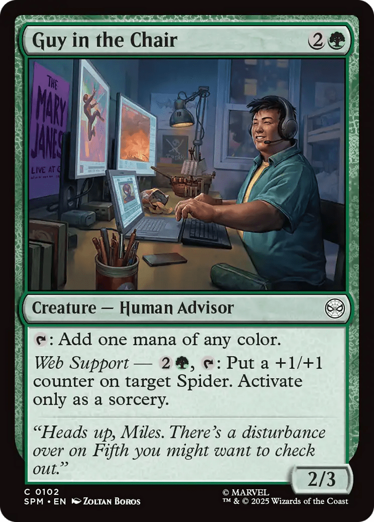 Guy in the Chair [Marvel's Spider-Man] MTG Single Magic: The Gathering  | Multizone: Comics And Games