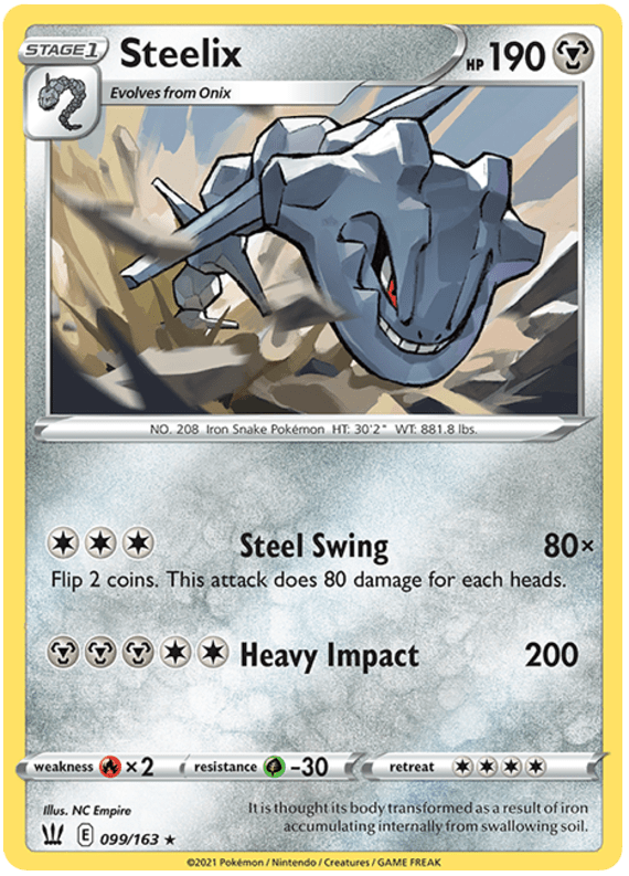 Steelix (099/163) [Sword & Shield: Battle Styles] Pokemon Single Pokémon  | Multizone: Comics And Games