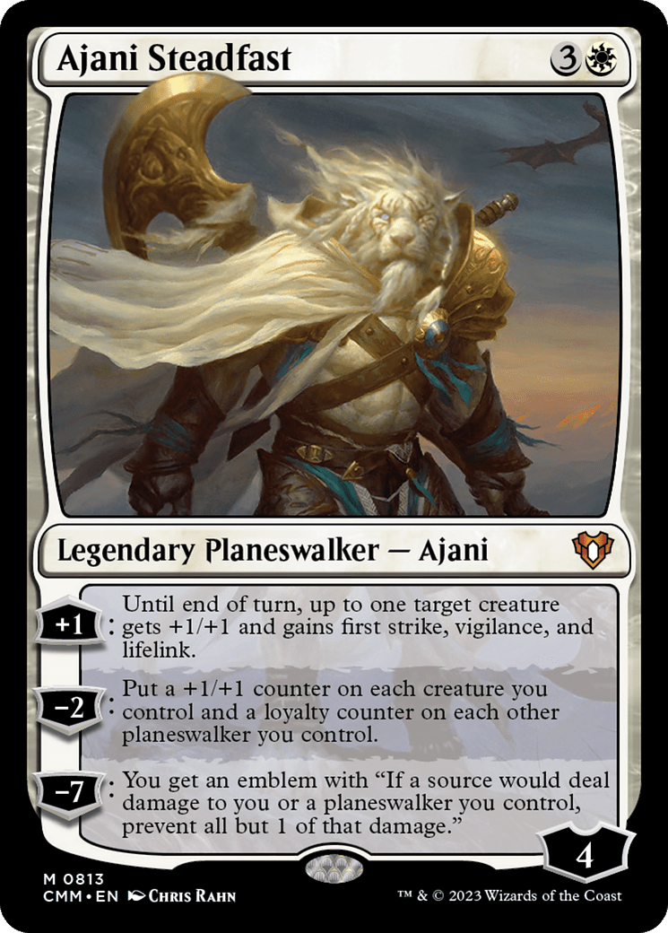 Ajani Steadfast [Commander Masters] MTG Single Magic: The Gathering  | Multizone: Comics And Games