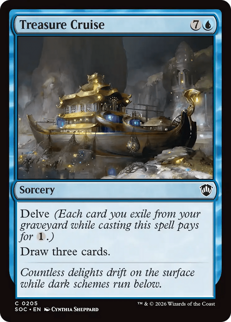 Treasure Cruise [Secrets of Strixhaven Commander] MTG Single Magic: The Gathering  | Multizone: Comics And Games