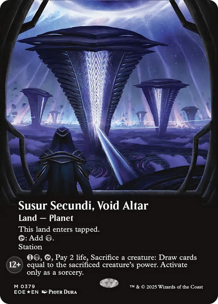 Susur Secundi, Void Altar (Borderless) (Galaxy Foil) [Edge of Eternities] MTG Single Magic: The Gathering  | Multizone: Comics And Games