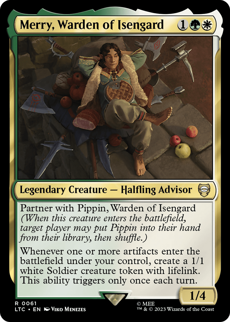 Merry, Warden of Isengard [The Lord of the Rings: Tales of Middle-Earth Commander] MTG Single Magic: The Gathering  | Multizone: Comics And Games