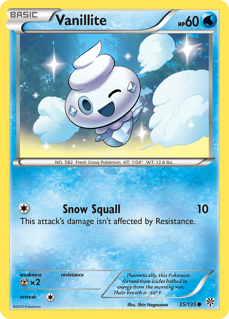 Vanillite (35/135) [Black & White: Plasma Storm] Pokemon Single Pokémon  | Multizone: Comics And Games