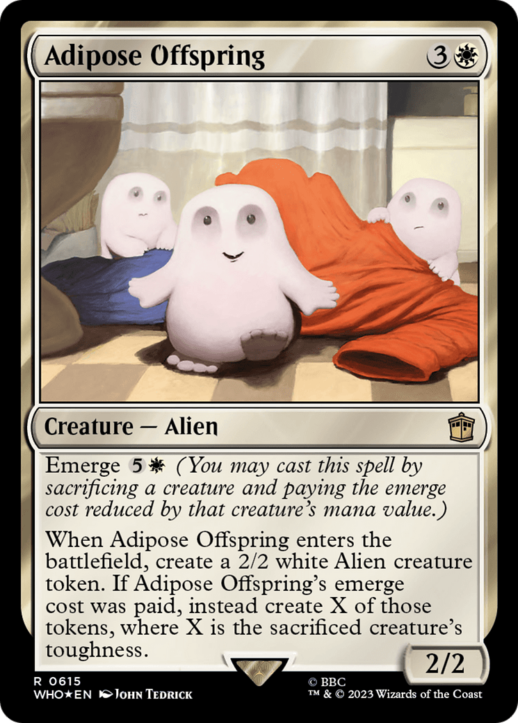 Adipose Offspring (Surge Foil) [Doctor Who] MTG Single Magic: The Gathering  | Multizone: Comics And Games
