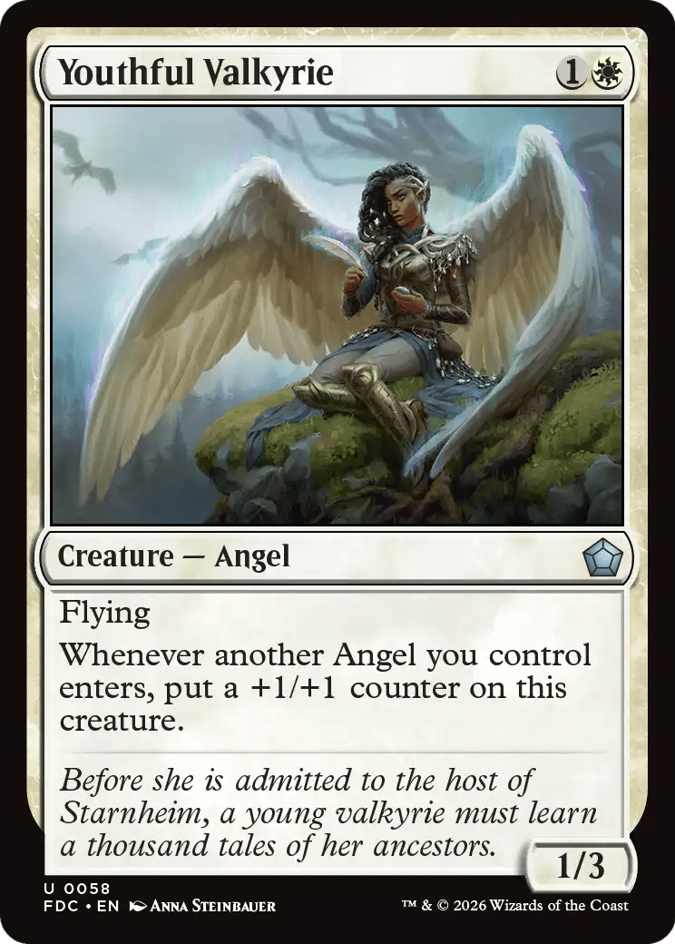 Youthful Valkyrie [Foundations Commander] MTG Single Magic: The Gathering  | Multizone: Comics And Games
