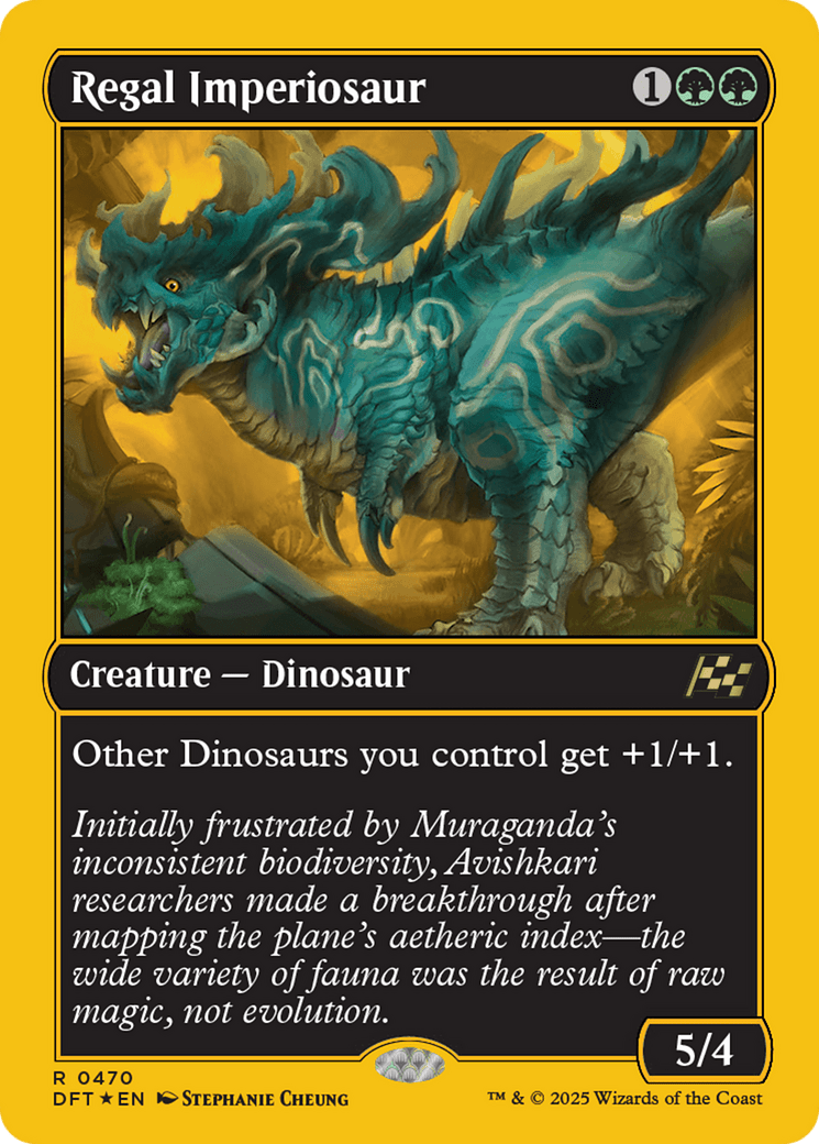 Regal Imperiosaur (First-Place Foil) [Aetherdrift] MTG Single Magic: The Gathering  | Multizone: Comics And Games