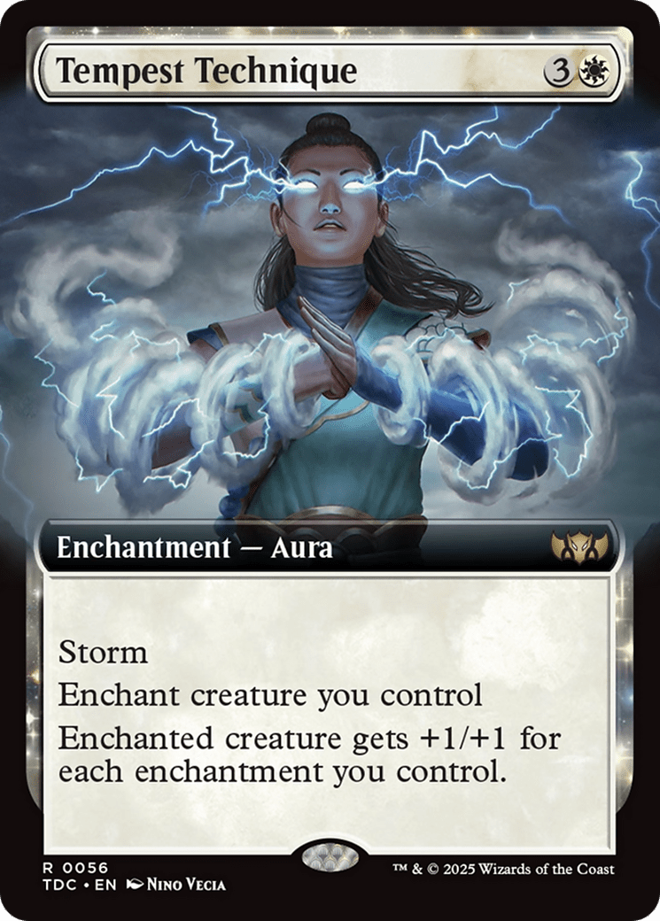Tempest Technique (Extended Art) [Tarkir: Dragonstorm Commander] MTG Single Magic: The Gathering  | Multizone: Comics And Games