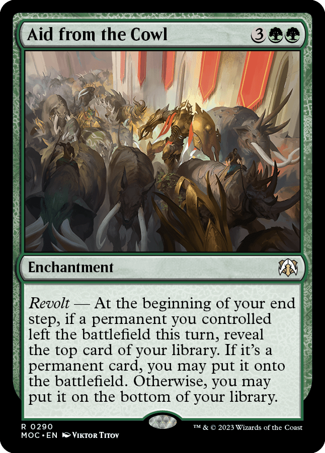 Aid from the Cowl [March of the Machine Commander] MTG Single Magic: The Gathering  | Multizone: Comics And Games