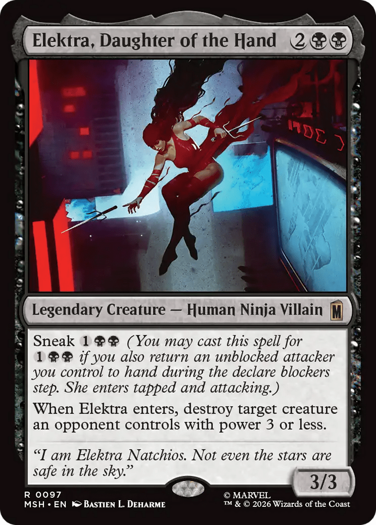 Elektra, Daughter of the Hand [Marvel Super Heroes] MTG Single Magic: The Gathering  | Multizone: Comics And Games