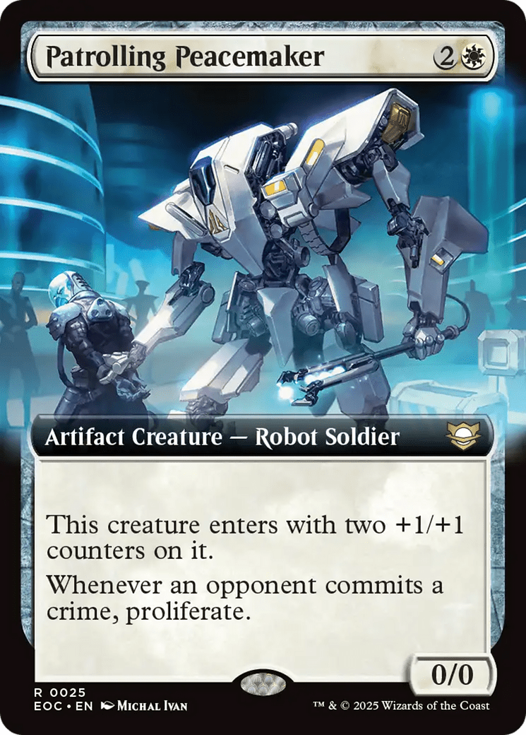 Patrolling Peacemaker (Extended Art) [Edge of Eternities Commander] MTG Single Magic: The Gathering  | Multizone: Comics And Games