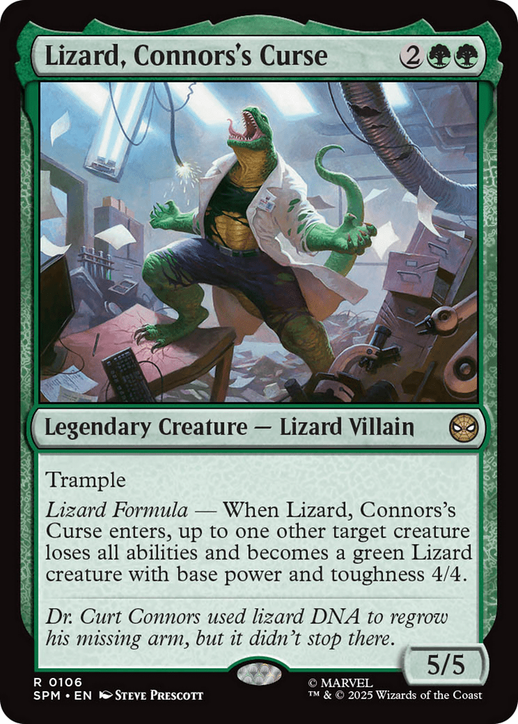 Lizard, Connors's Curse [Marvel's Spider-Man] MTG Single Magic: The Gathering  | Multizone: Comics And Games
