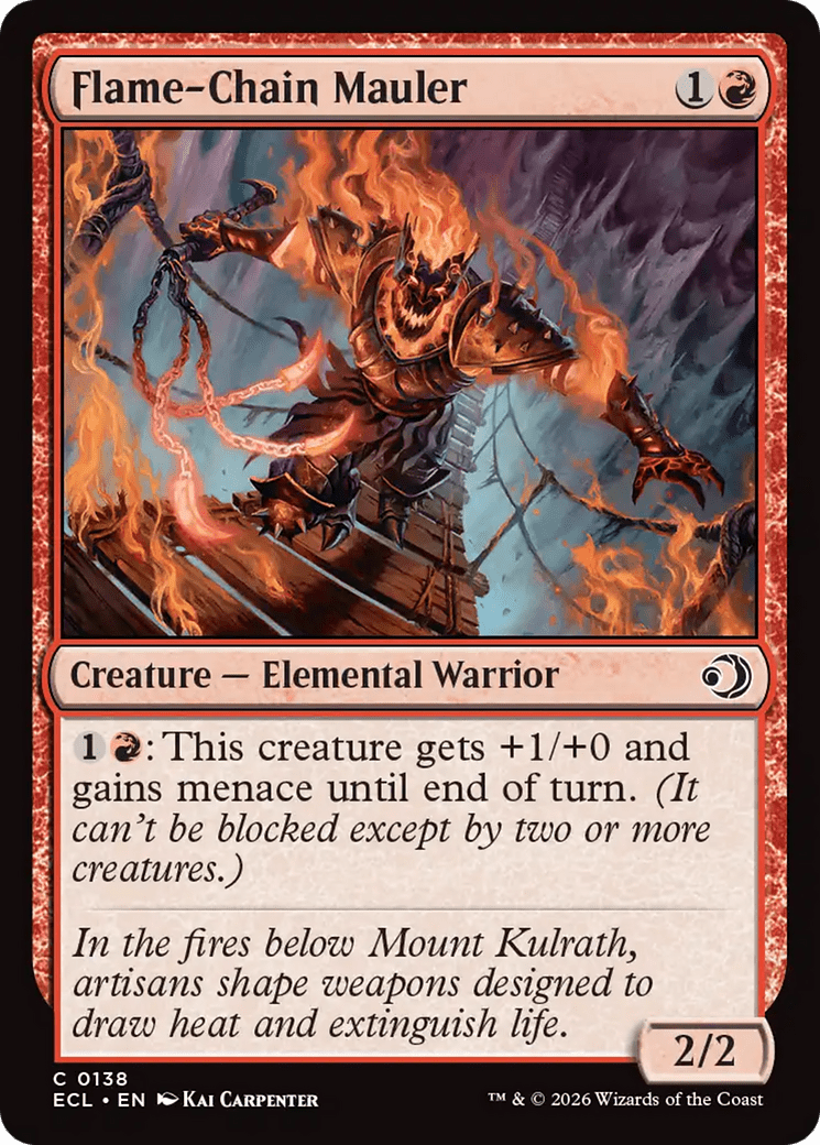 Flame-Chain Mauler [Lorwyn Eclipsed] MTG Single Magic: The Gathering  | Multizone: Comics And Games
