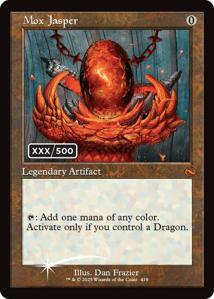 Mox Jasper (Serial Numbered) [Tarkir: Dragonstorm] MTG Single Magic: The Gathering  | Multizone: Comics And Games