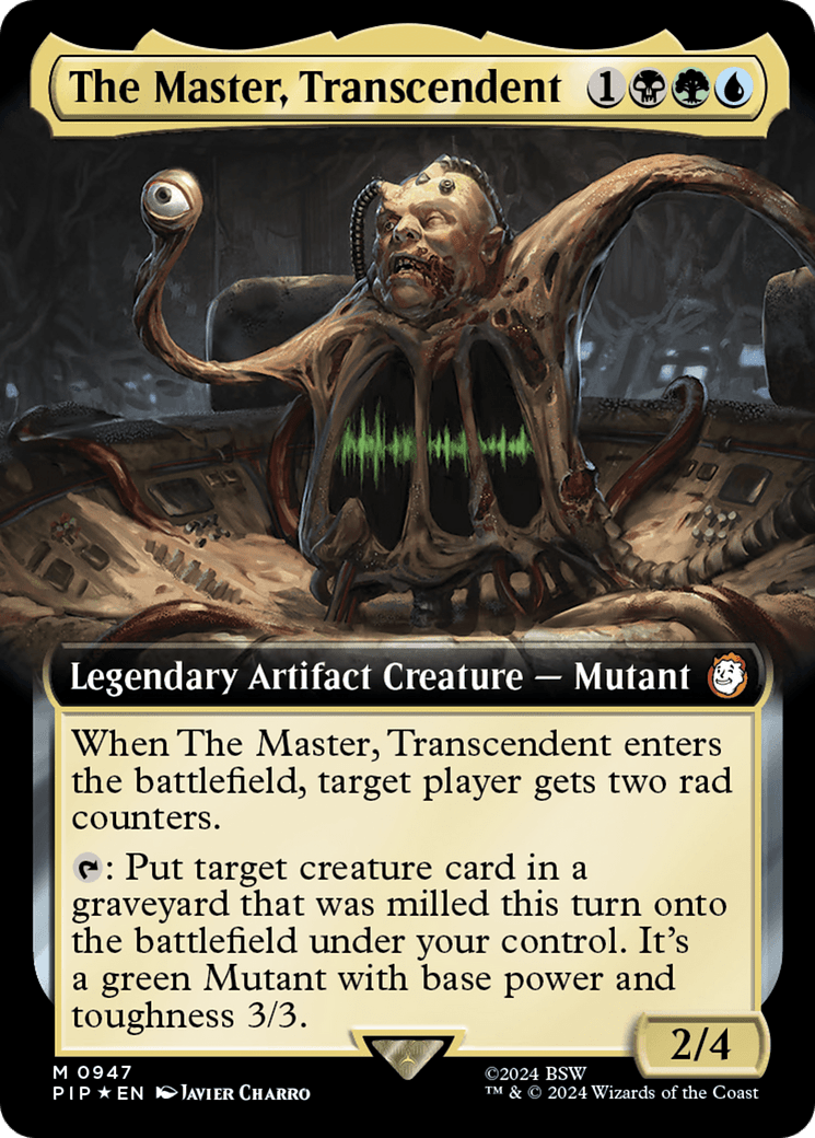 The Master, Transcendent (Extended Art) (Surge Foil) [Fallout] MTG Single Magic: The Gathering  | Multizone: Comics And Games