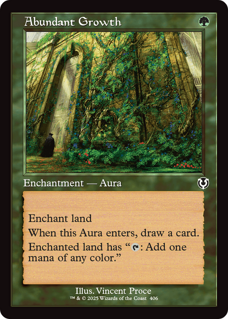Abundant Growth (Retro Frame) [Innistrad Remastered] MTG Single Magic: The Gathering  | Multizone: Comics And Games