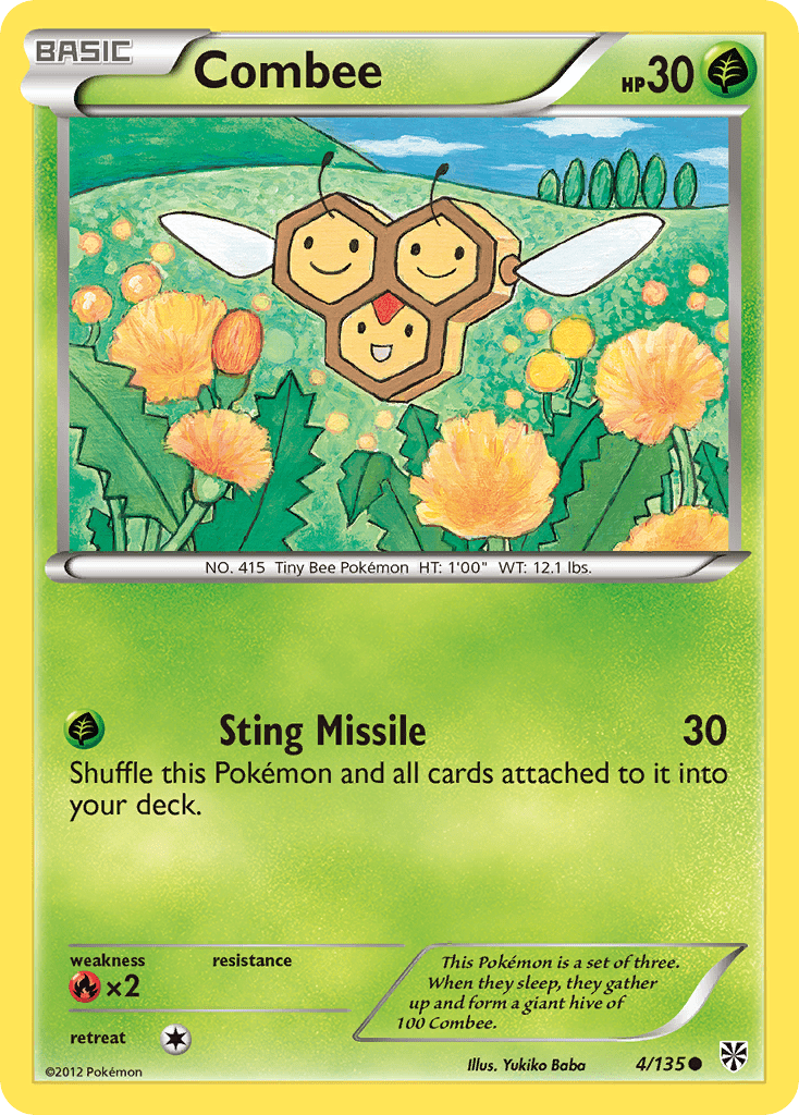 Combee (4/135) [Black & White: Plasma Storm] Pokemon Single Pokémon  | Multizone: Comics And Games