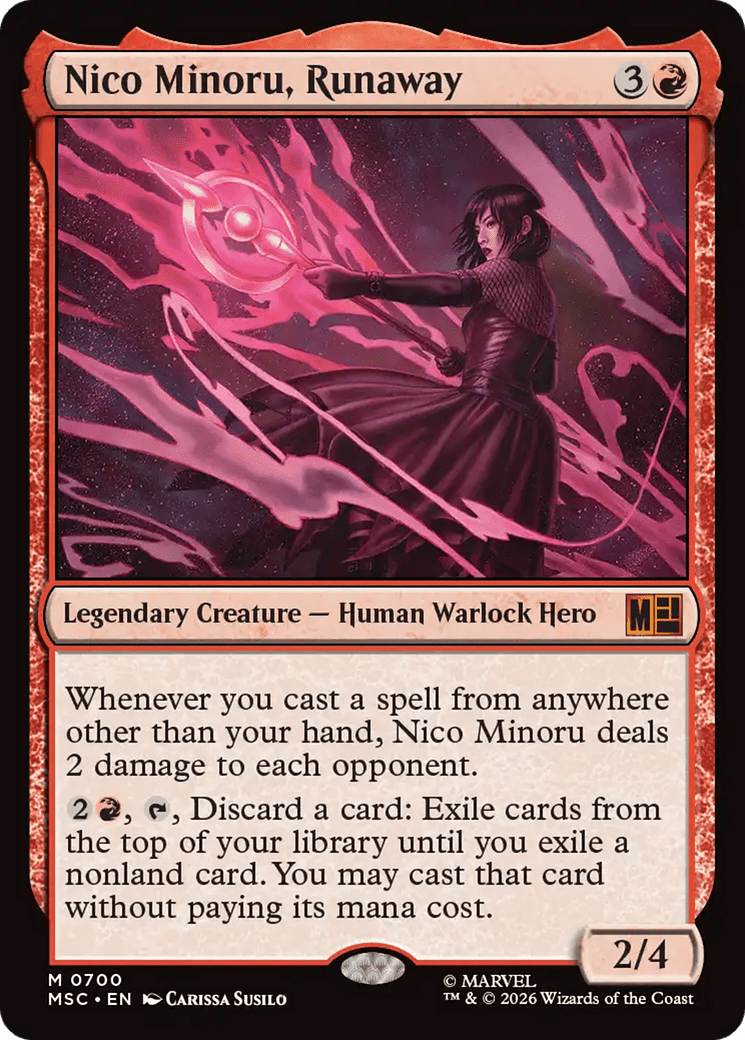 Nico Minoru, Runaway [Marvel Super Heroes Commander] MTG Single Magic: The Gathering  | Multizone: Comics And Games