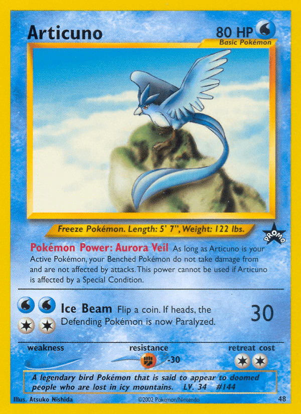 Articuno (48) [Wizards of the Coast: Black Star Promos] Pokemon Single Pokémon  | Multizone: Comics And Games