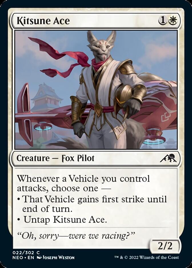 Kitsune Ace [Kamigawa: Neon Dynasty] MTG Single Magic: The Gathering  | Multizone: Comics And Games